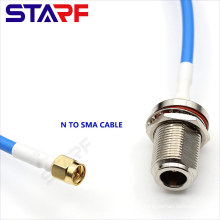 STA SMA Male To N female Bulkhead with RG402 semi-flexible semi-rigid Cable